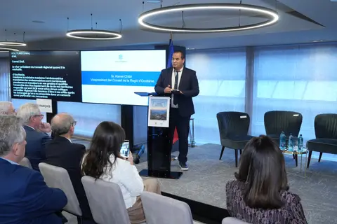 Momento del Foro Empresarial Transfronterizo de la jornada de apertura, el 21 de octubre.