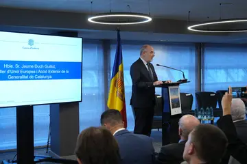 Momento del Foro Empresarial Transfronterizo de la jornada de apertura, el 21 de octubre.
