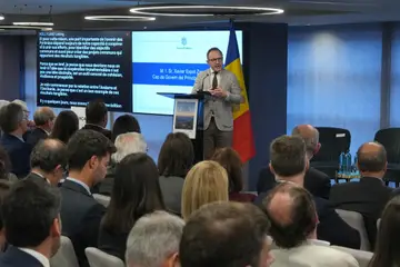 Momento del Foro Empresarial Transfronterizo de la jornada de apertura, el 21 de octubre.