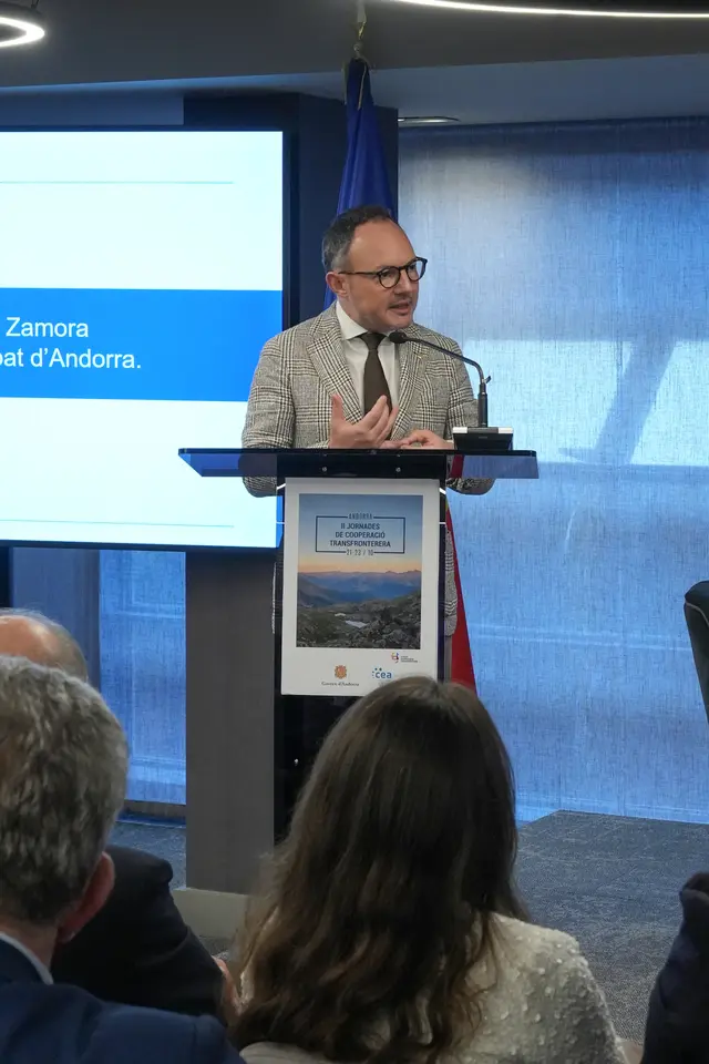Momento del Foro Empresarial Transfronterizo de la jornada de apertura, el 21 de octubre.